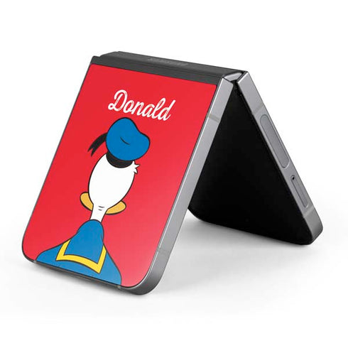 Disney Friends Donald Duck Backwards Galaxy Z Flip6 Skin